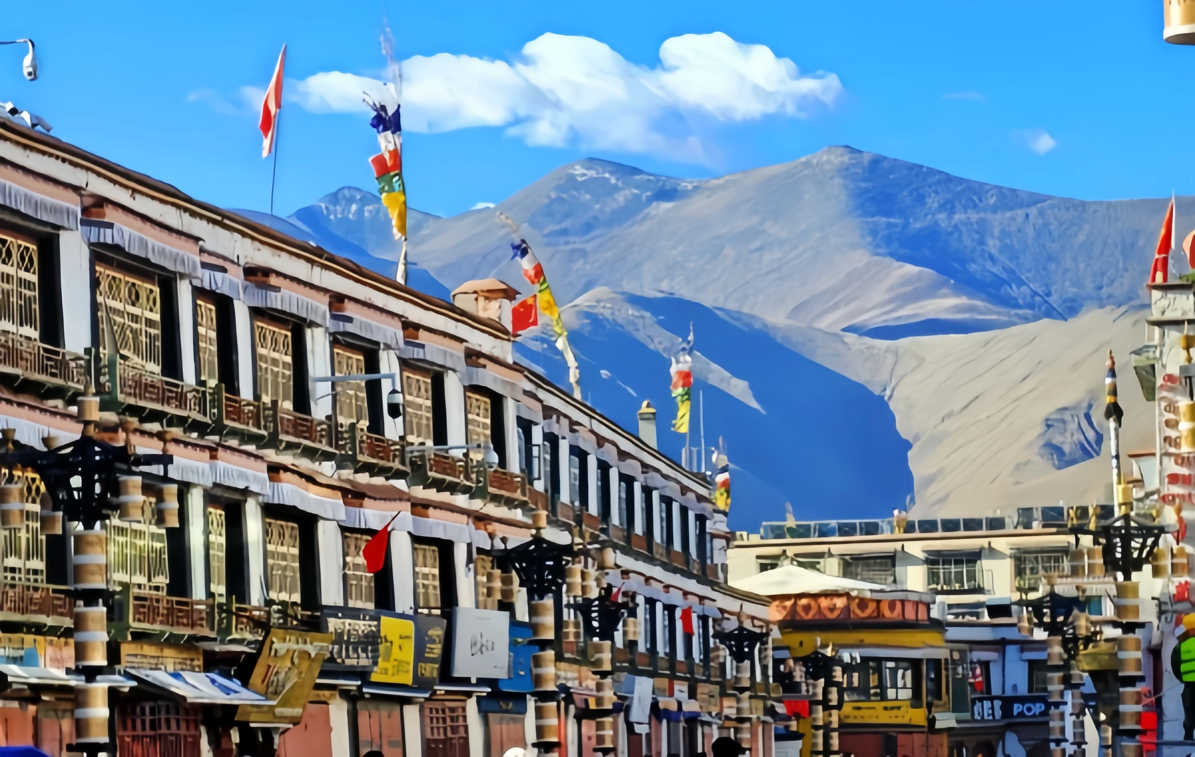 Barkhor Street in Tibet