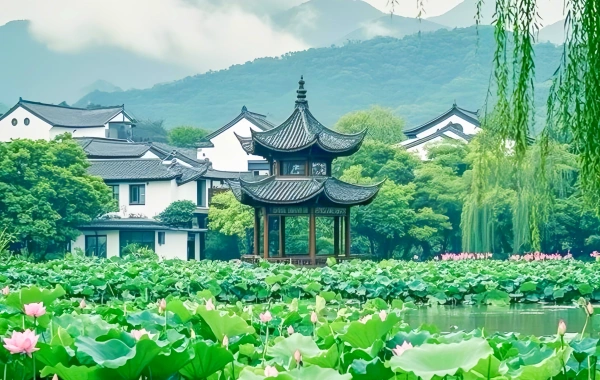 El jardín de Lingering: Un cuadro de paisaje tridimensional que fluye-2