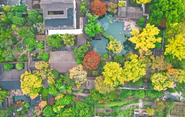 El jardín de Lingering: Un cuadro de paisaje tridimensional que fluye-3