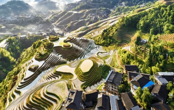 Día 5: Senderismo " Conduzca de regreso a Guilin